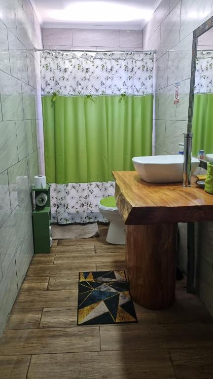 Kylpyhuone majoituspaikassa Cabaña en Ritoque