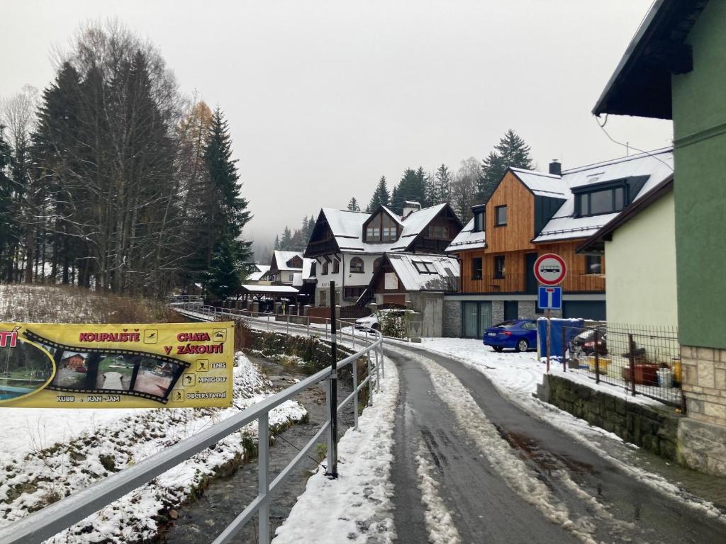 Obiekt Harrachov 702 zimą
