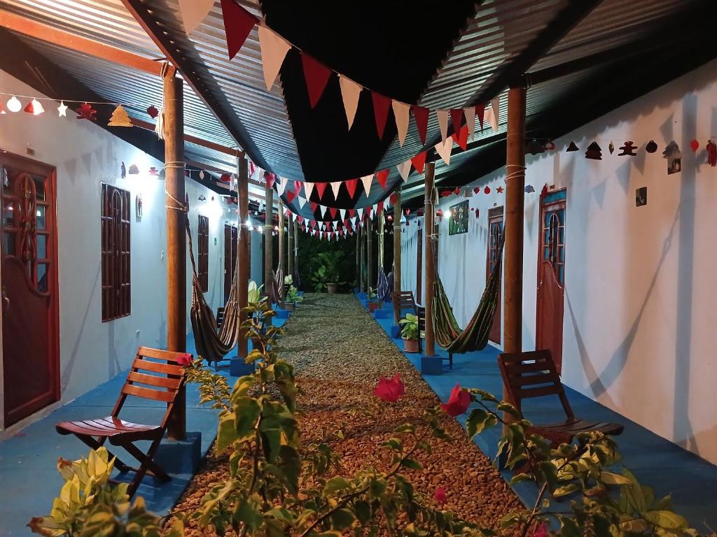Zahrada ubytování Hotel campestre la Maria