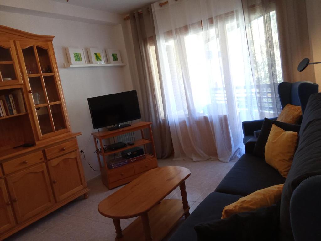 TV a/nebo společenská místnost v ubytování Best Biescas Tourist Home