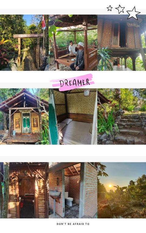 uma colagem de duas imagens de uma casa de sonho em CLOVE GARDEN em Gitgit