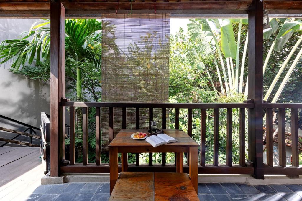Balkón nebo terasa v ubytování LittleTamCoc Boutique Villa Ninh Binh