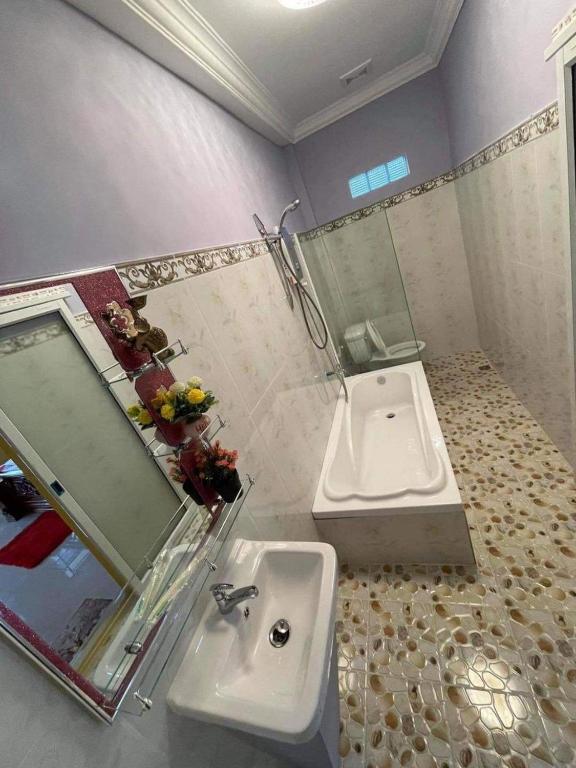 Koupelna v ubytování Mabuhay Guesthouse Kampot