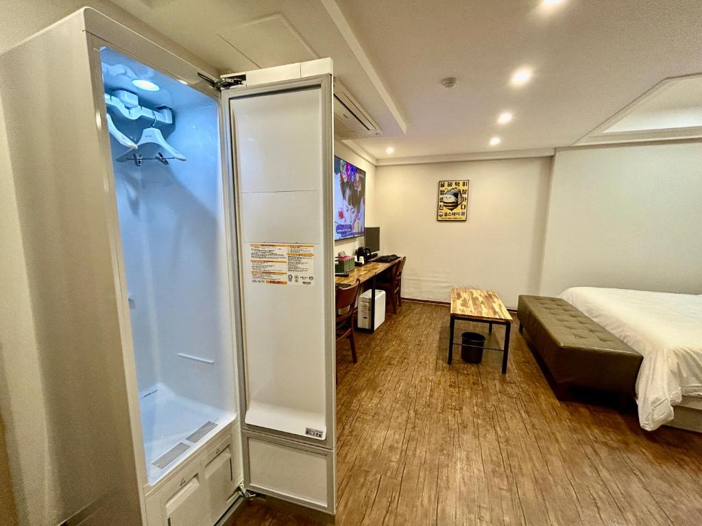 Postel nebo postele na pokoji v ubytování Series hotel