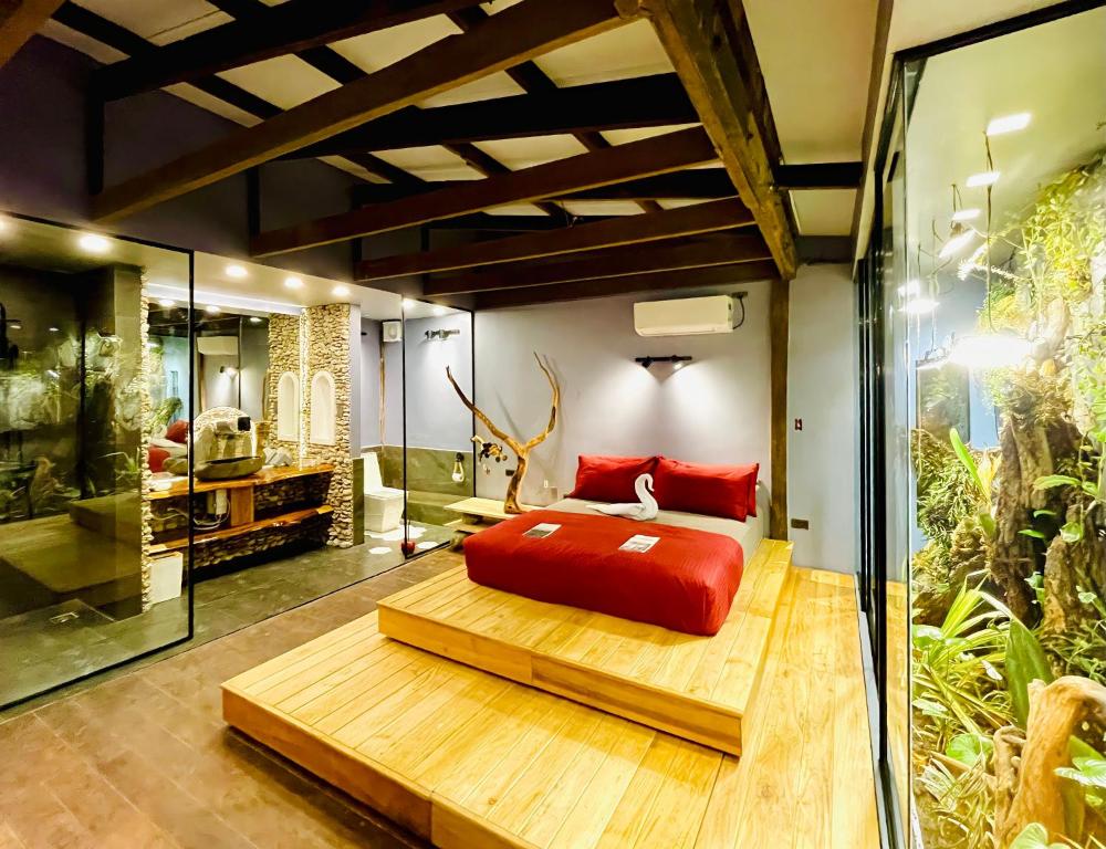 Posezení v ubytování Rockinnest Hotel El Nido