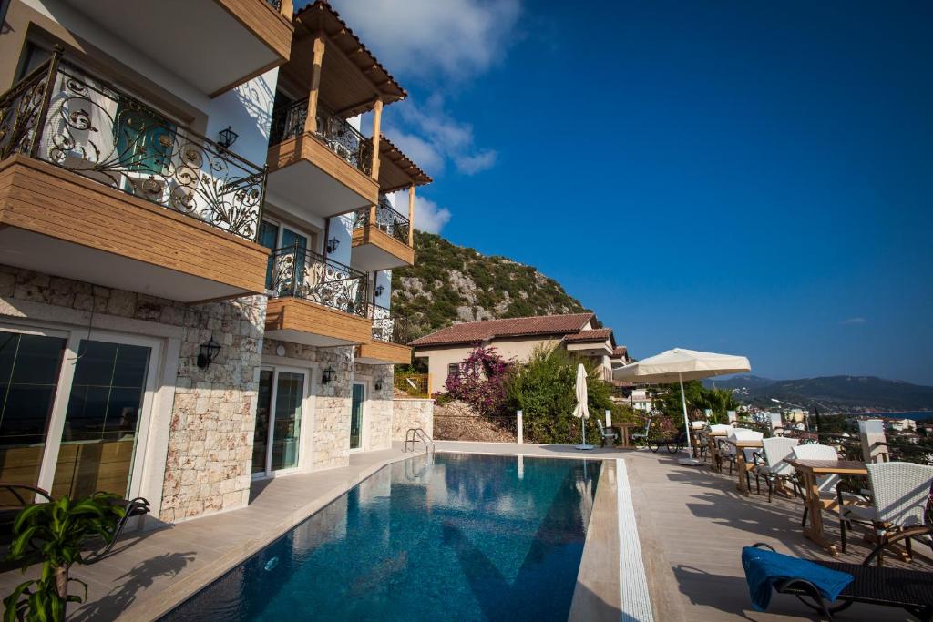 Bazén v ubytování Hotel Aysima nebo v jeho okolí