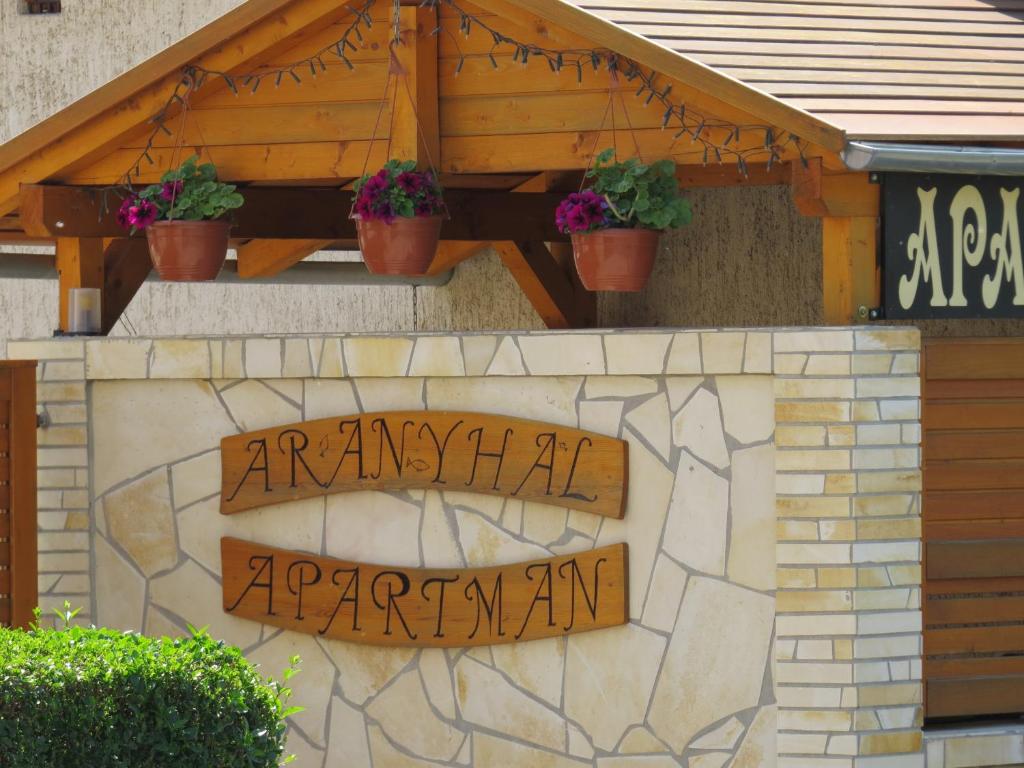 Certifikát, ocenenie alebo iný dokument vystavený v ubytovaní Aranyhal apartman