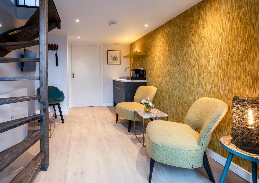 Posezení v ubytování Bed & Breakfast Ons Plekje