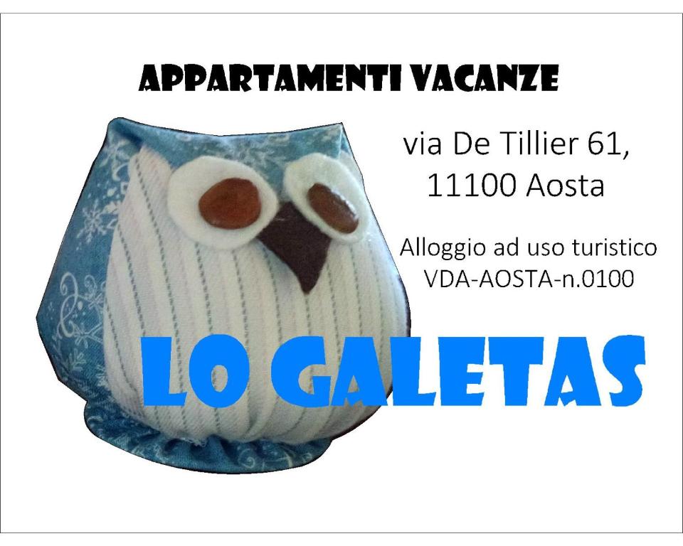 a flyer for a restaurant vasant waikiki with an image of an egg at Lo Galetas - Alloggio ad uso turistico-VDA-AOSTA-n 0100 in Aosta