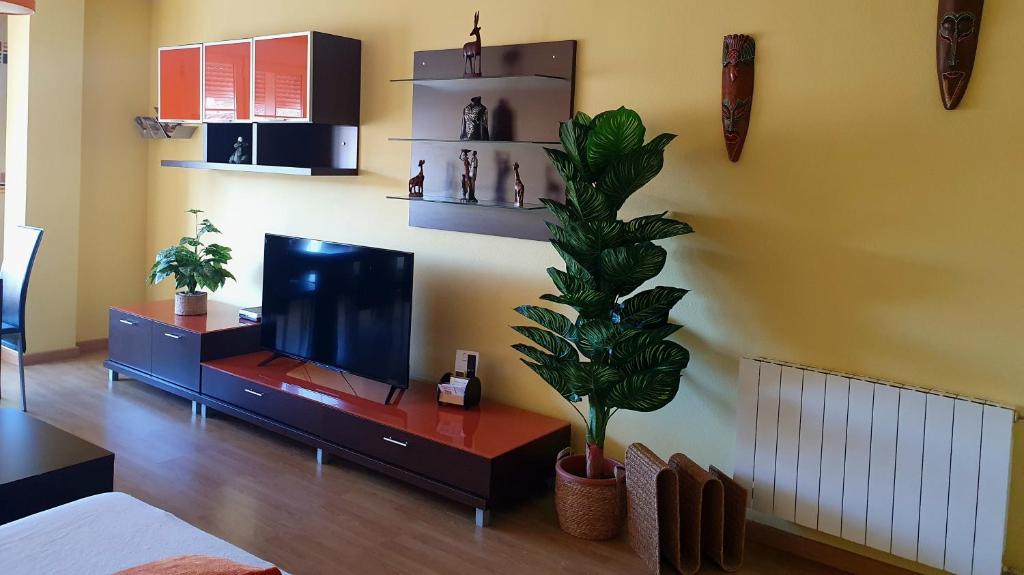 TV a/nebo společenská místnost v ubytování ZUBICALM