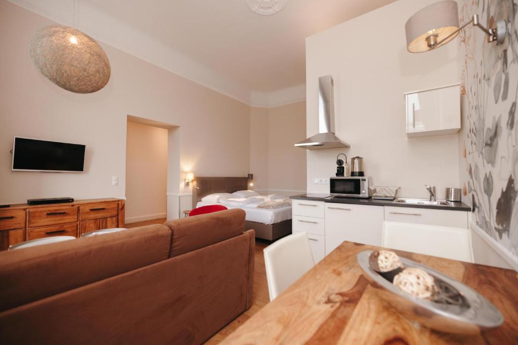 Kuchyňa alebo kuchynka v ubytovaní KH Apartments Universitaet