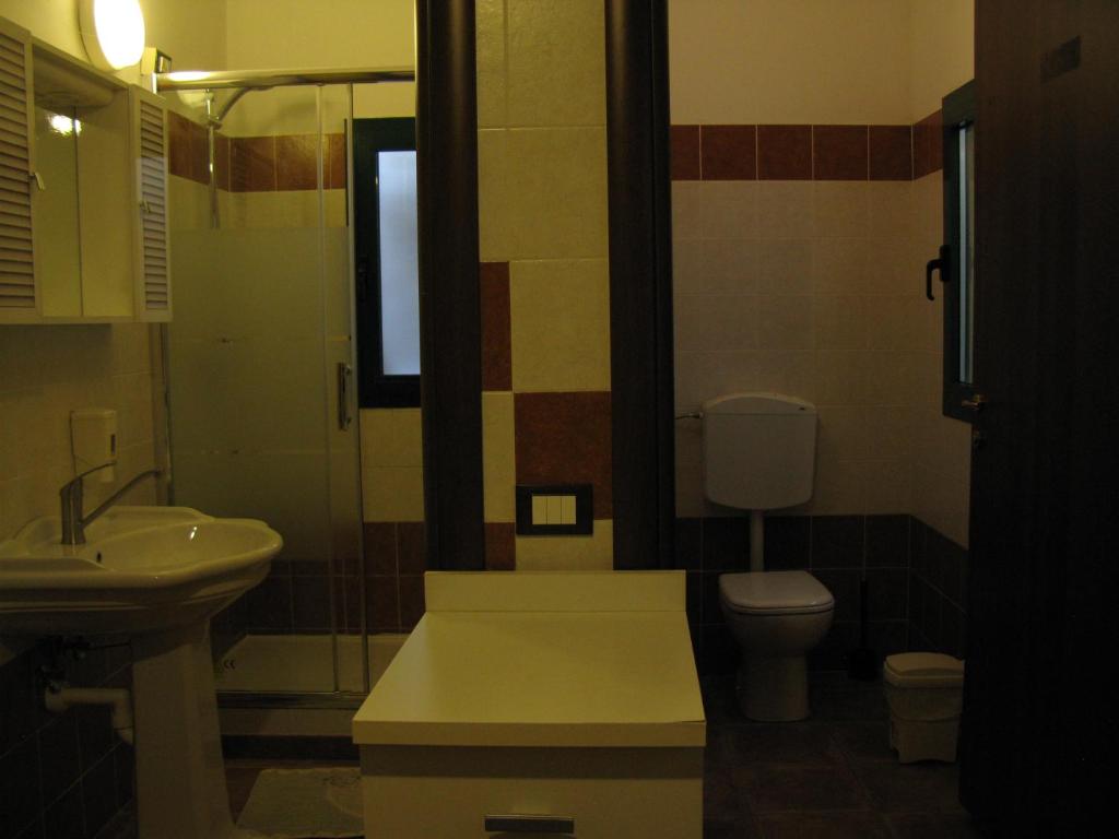 Koupelna v ubytování Chalet della Rota