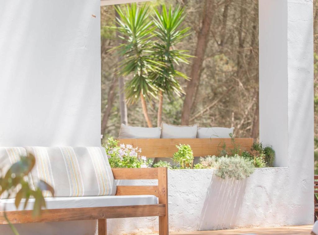 Zahrada ubytování Casa Can Vert con piscina