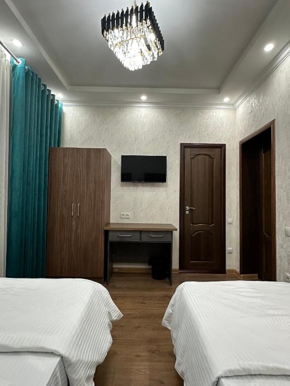 Postel nebo postele na pokoji v ubytování Hello Dushanbe Hostel