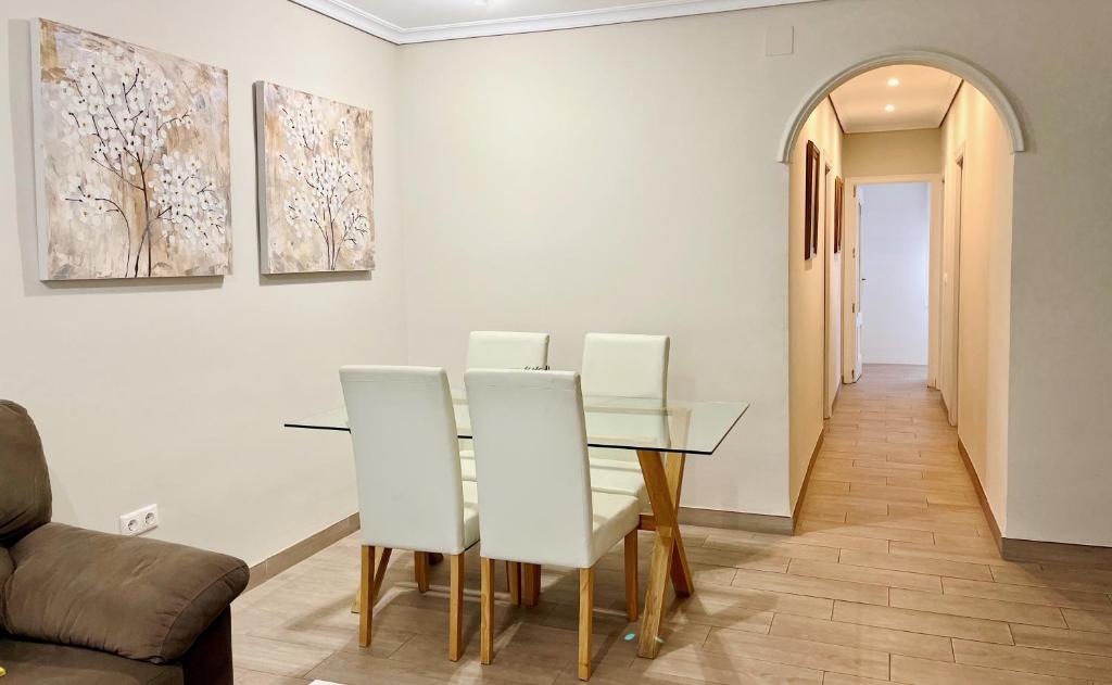 A seating area at La Casa de la Muralla