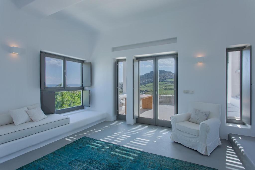 Χώρος καθιστικού στο Casa di Luna Guest House