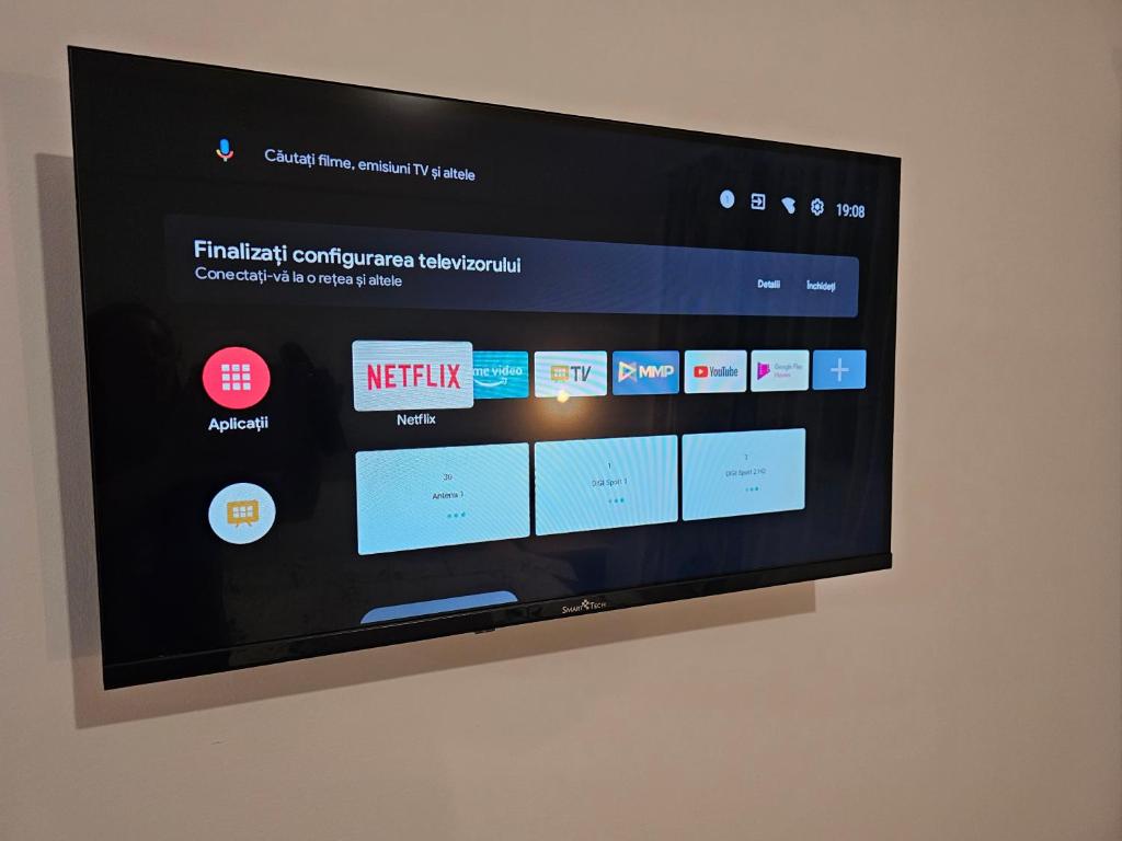 TV a/nebo společenská místnost v ubytování DIDI Apartament