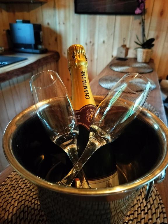 Nápoje v ubytování La Cabane d'Ode