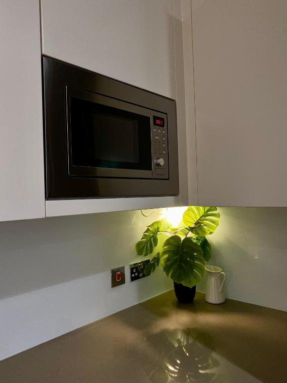 Kuchyň nebo kuchyňský kout v ubytování Spacious 2 Bedroom Penthouse Retreat