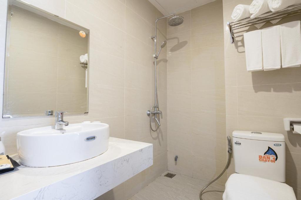 Koupelna v ubytování Dao Ngoc Hotel Da Nang