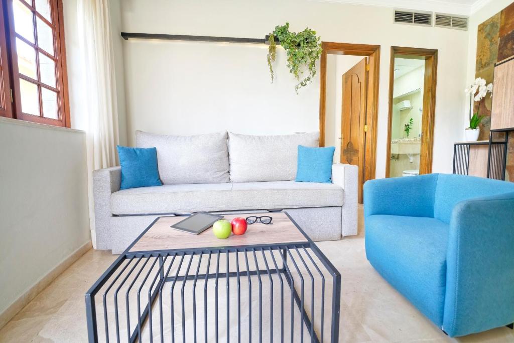 Area soggiorno di Suites & Villas by Dunas