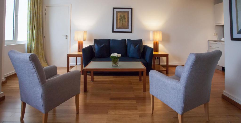 Istumisnurk majutusasutuses Eko Hotel Suites