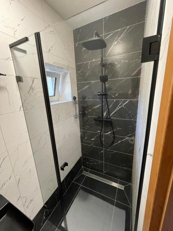 Koupelna v ubytování Hotel Antler