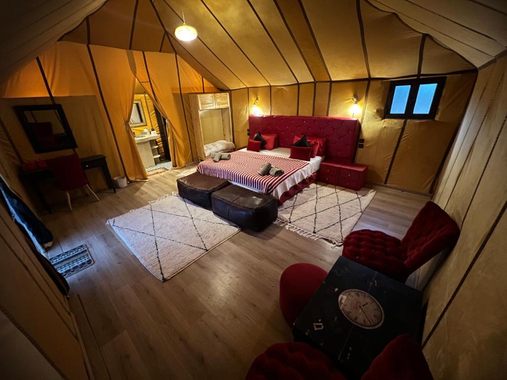 Posezení v ubytování Luxury oasis camp