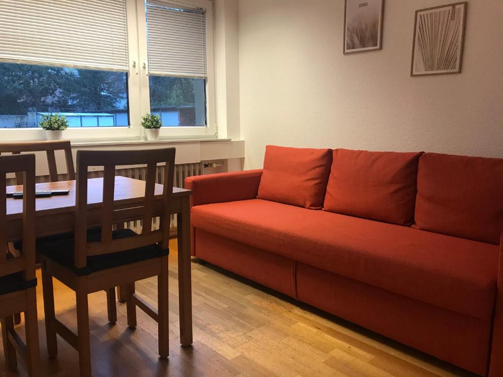 Posezení v ubytování Relax Aachener Boardinghouse Budget