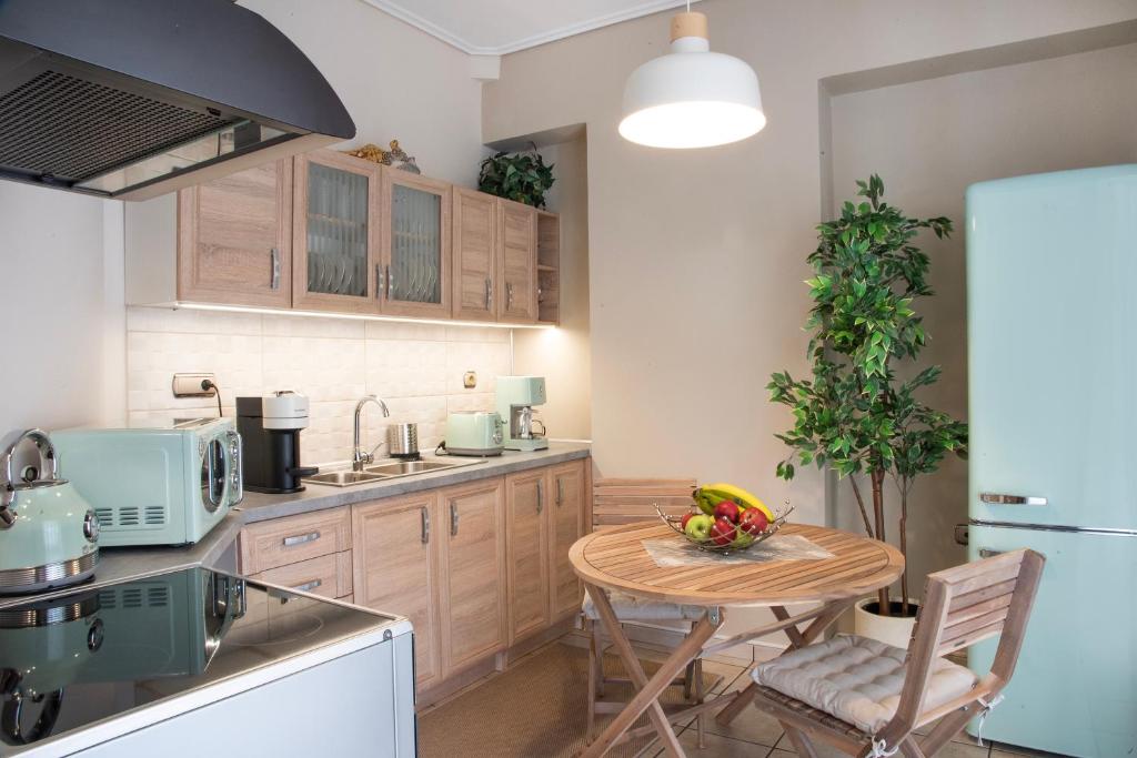 Kuchyň nebo kuchyňský kout v ubytování Vicky's Sky Loft