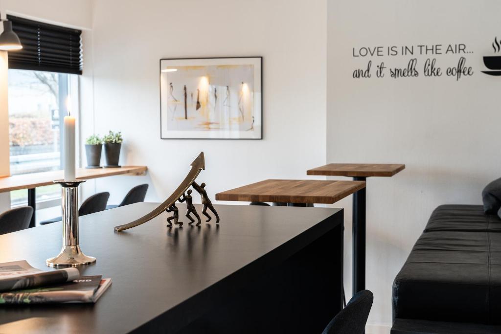 Posezení v ubytování Hotel Herning