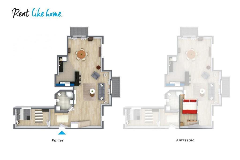 Plán poschodí v ubytovaní Rent like home - Oberconiówka