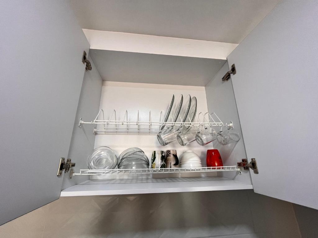 Kuchyň nebo kuchyňský kout v ubytování Apartamento en Cartago