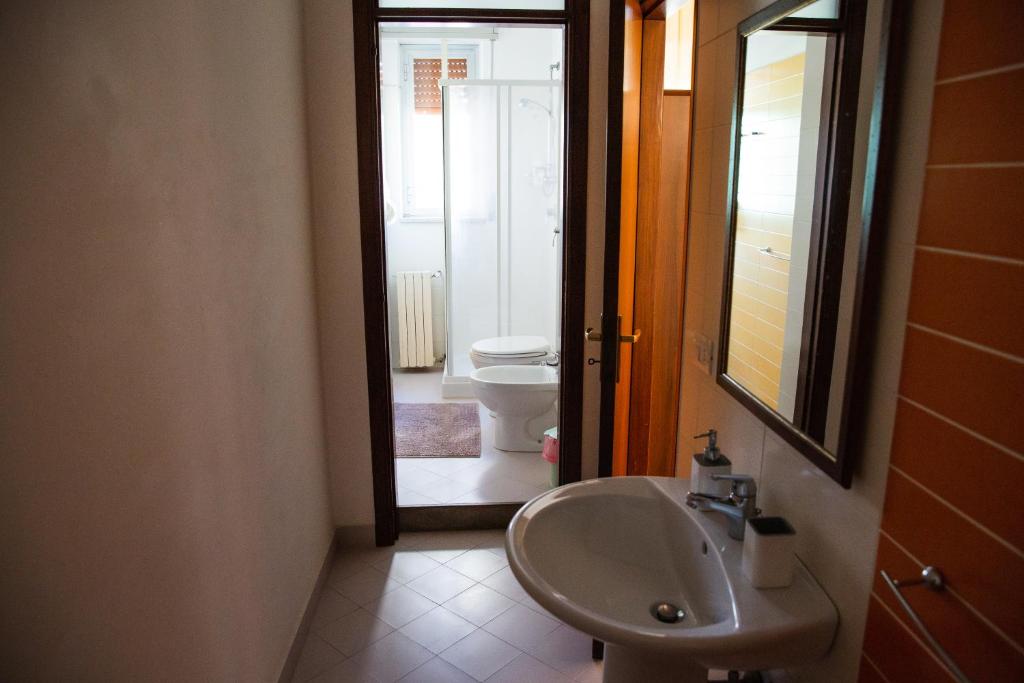 Koupelna v ubytování B&B Ulisse