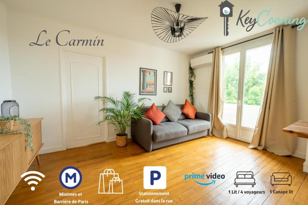 Photo de la galerie de l'établissement Le Carmin - Calme, spacieux et climatisé, à Toulouse