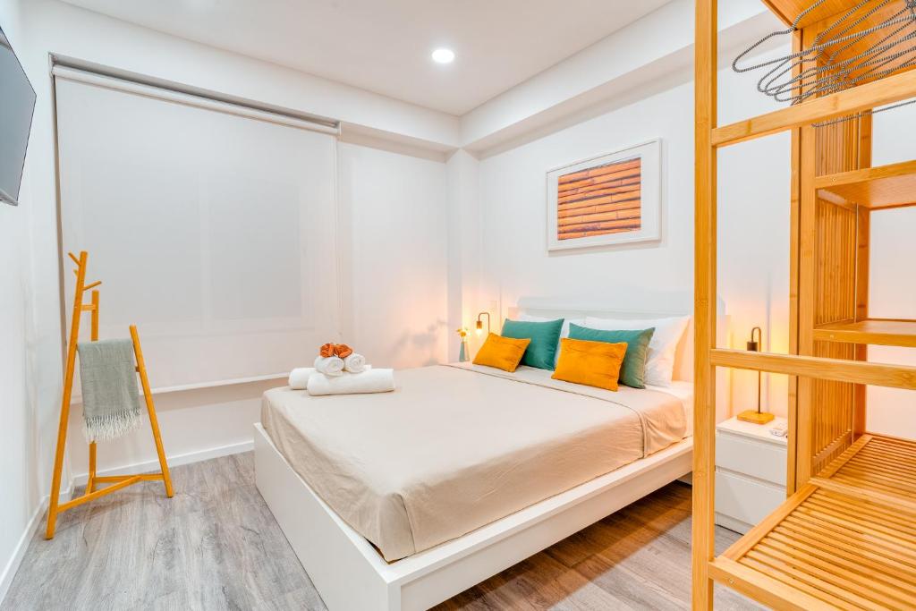 Кровать или кровати в номере Os Fragosinhos II