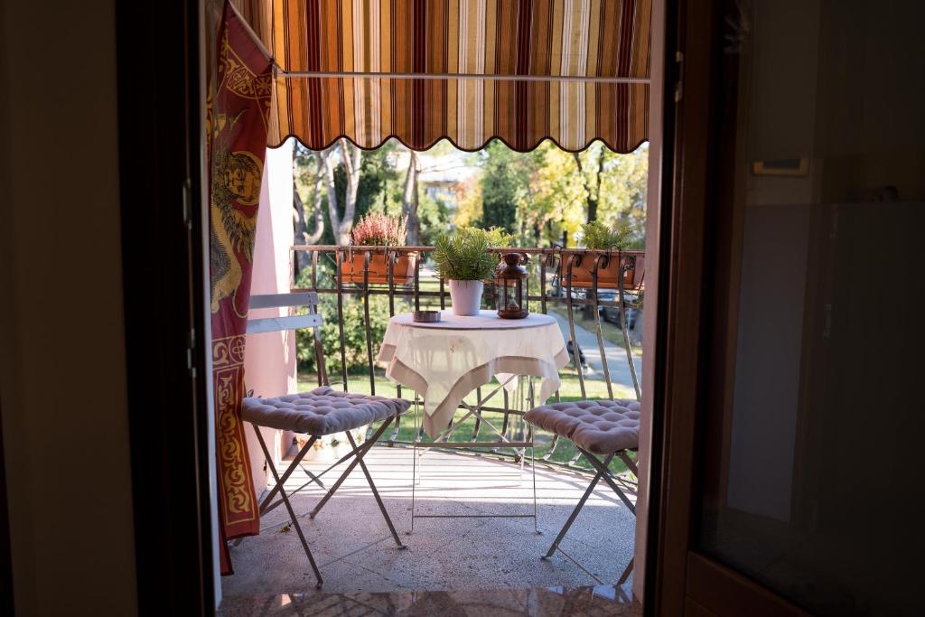 Balkón nebo terasa v ubytování All’Altana b&b apartment