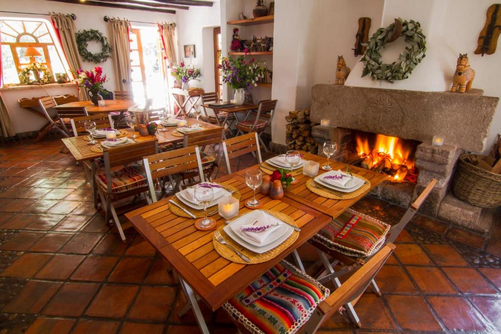 Restaurace v ubytování Las Casitas del Arco Iris