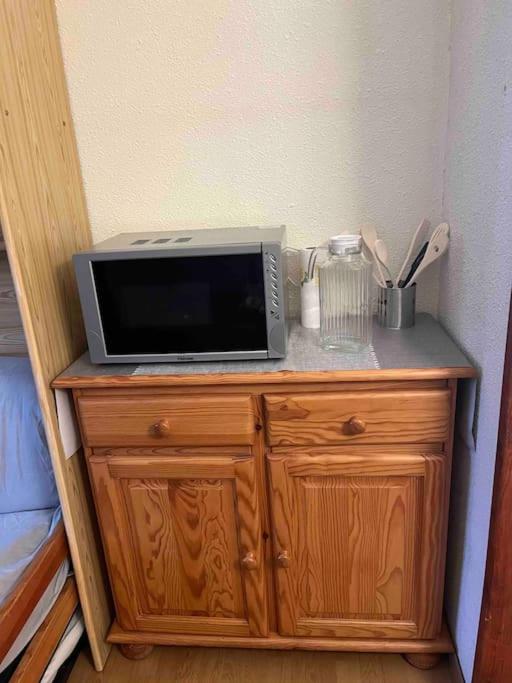 Kuchyň nebo kuchyňský kout v ubytování Charmant studio à Font-Romeu avec place de parking
