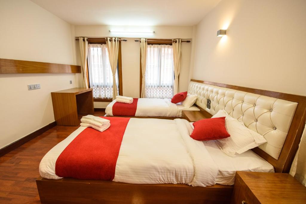 Postel nebo postele na pokoji v ubytování Sichu Chhen