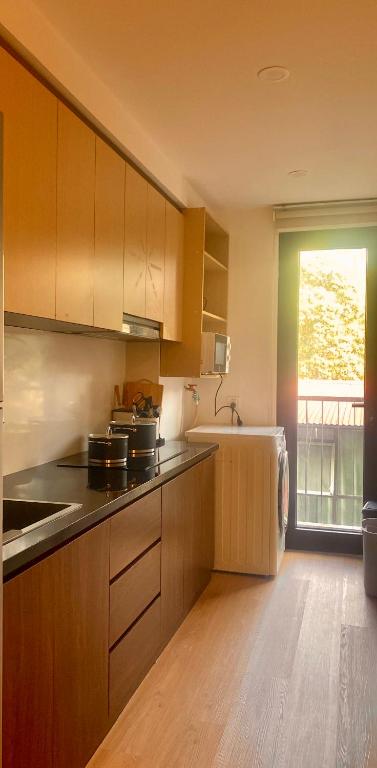 Kuchyň nebo kuchyňský kout v ubytování Wins Apartment
