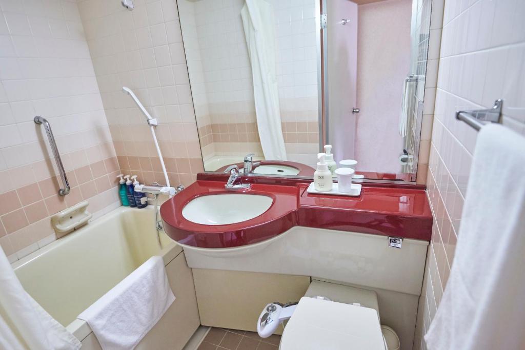Koupelna v ubytování Hotel Machida Villa