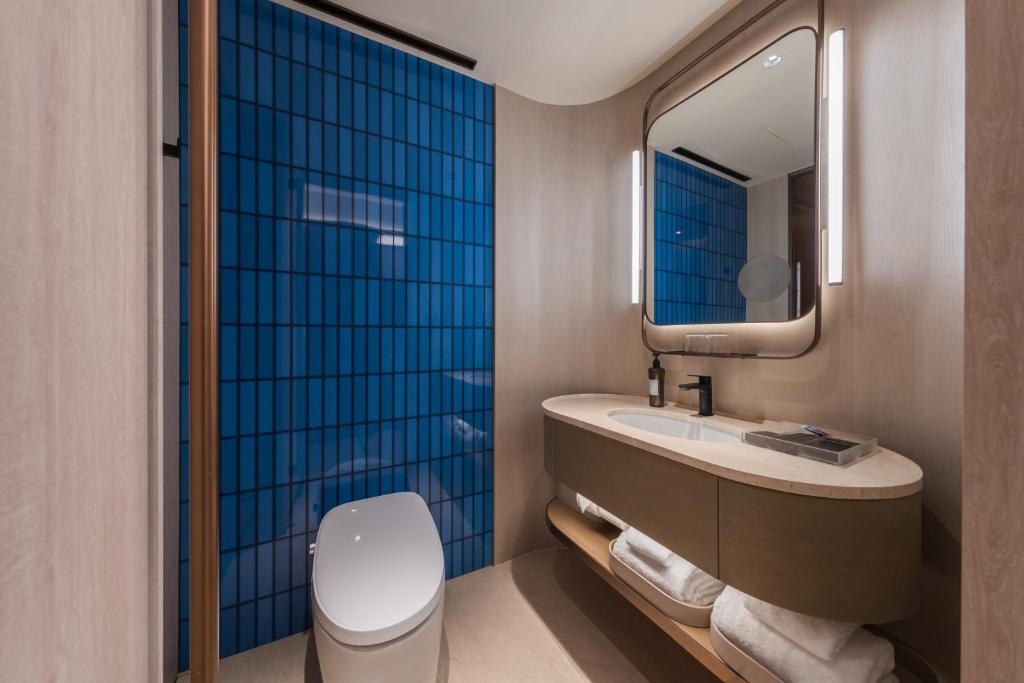 Koupelna v ubytování Crystal Orange Hotel - Shenzhen Nanshan Xinhaofang Branch