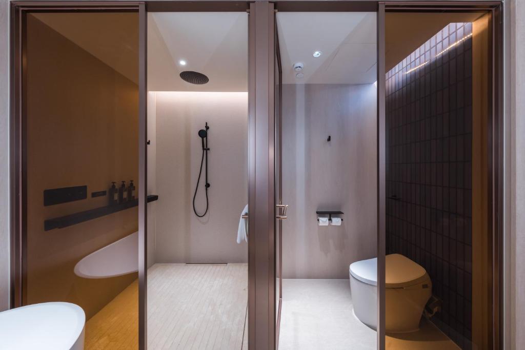 Koupelna v ubytování Crystal Orange Hotel - Shenzhen Nanshan Xinhaofang Branch