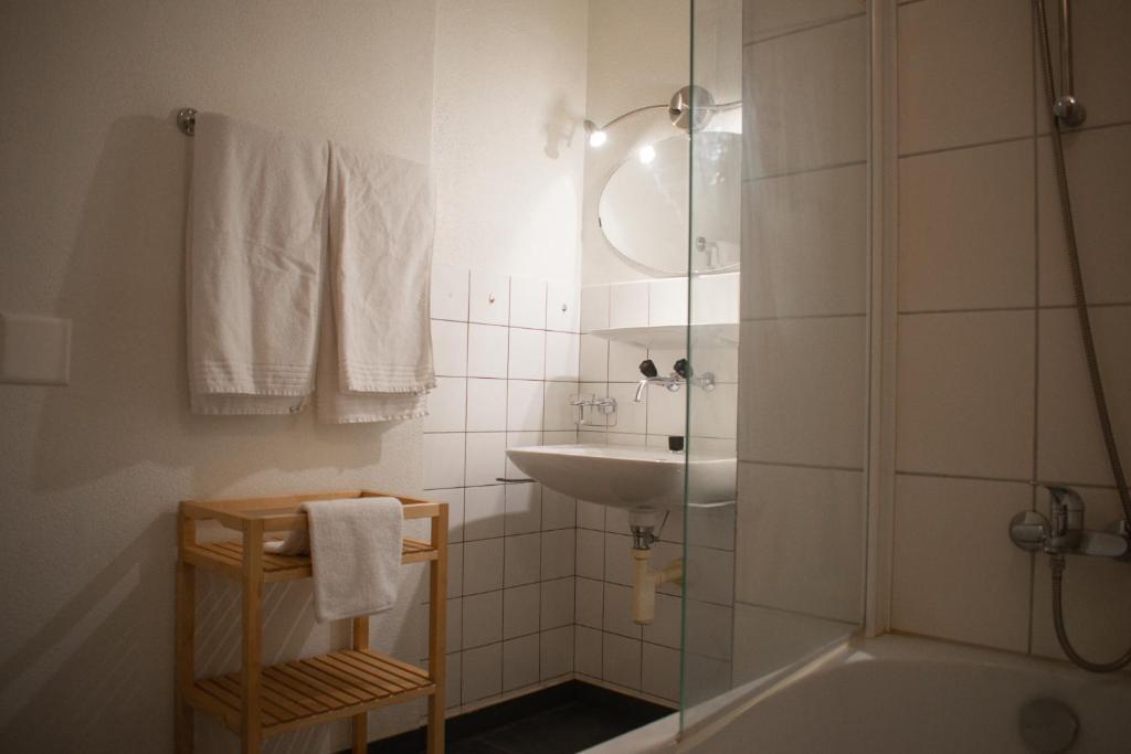 Koupelna v ubytování Hotel Malixerhof
