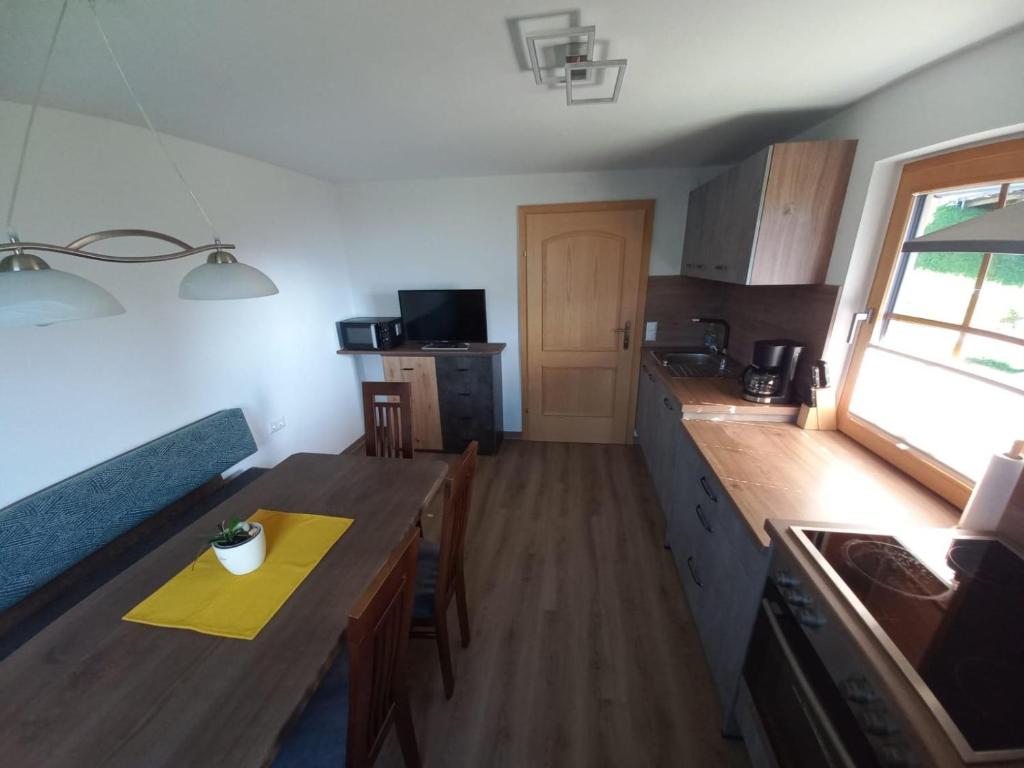Kuchyň nebo kuchyňský kout v ubytování Waldherrhof