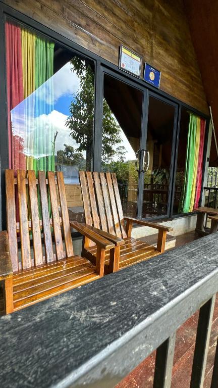 Balkón nebo terasa v ubytování Fair View Cottage