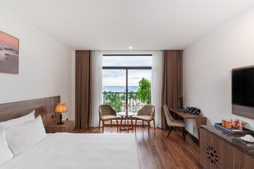 Phòng Deluxe Giường Đôi Nhìn Ra Biển