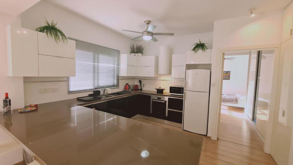Kuchyň nebo kuchyňský kout v ubytování STAY Mystique City Penthouse