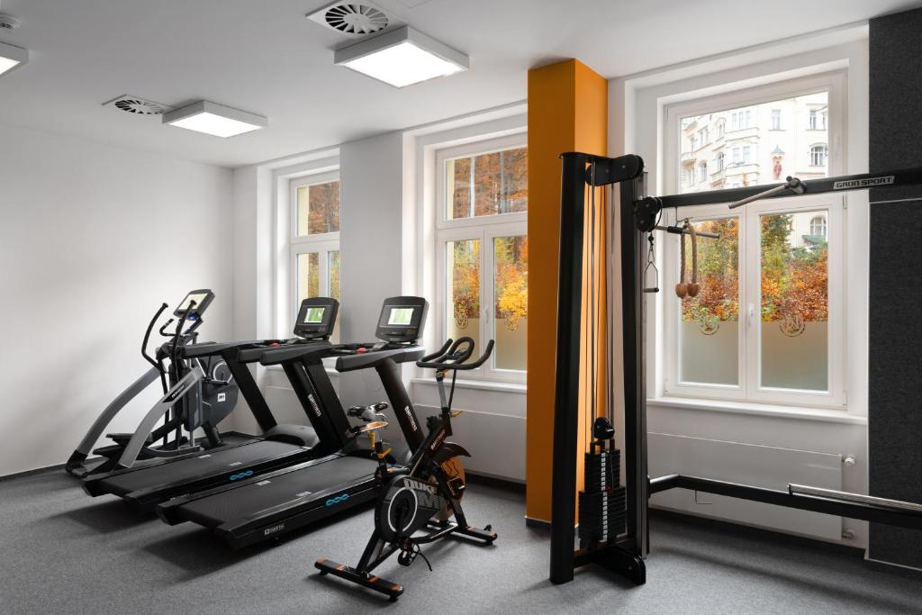 Fitness centrum a/nebo fitness zařízení v ubytování Grandhotel Nabokov